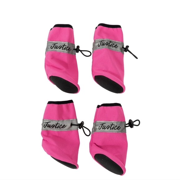 Set | Justice Pet Reflective Booties - Pink | Small - Picture 3 of 7